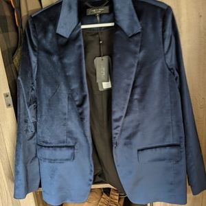 Deep Blue Velvet Rag and Bone Blazer